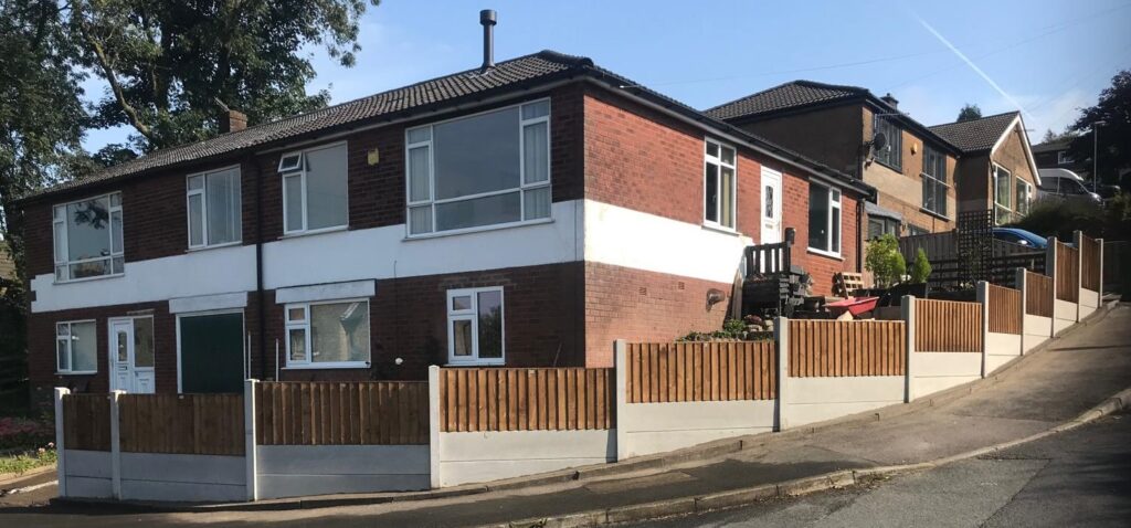 Manchester Fecing Decking Paving Gates Continental Panels Indian Stone Wooden Gates Waney Laps Heavy Duty Vertical Boards Post and Rail Domestic Custom Made To Measure Concrete Posts Concrete Panels Base Panels Wooden Posts Wooden Decking Purgulars Turfing